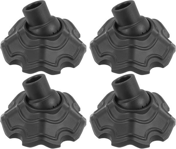 uxcell 4Pcs Camping Chair Feet, Plastic Furniture Leg Covers for 0.59 Inch