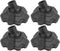 uxcell 4Pcs Camping Chair Feet, Plastic Furniture Leg Covers for 0.59 Inch