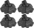 uxcell 4Pcs Camping Chair Feet, Plastic Furniture Leg Covers for 0.59 Inch