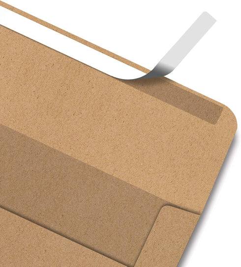 Better Office Products A7 Kraft Invitation Envelopes, Use with 5 x 7 inch Cards, Strong Bond Paper, Straight Flap with Peel and Stick Closure, 100 Pack (5.25 x 7.25 inch) by Better Office Products