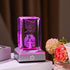 Movdyka House Warming Gifts New Home, Bless This Home Laser-Engraved Crystal Cube with Color-Changing LED Base