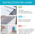 T&W SAME FILM White Board for Wall - Dry Erase Stickers with 2 Fine Tip Markers, Adhesive Whiteboard for Various