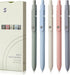 FIOVER 5pcs Gel Pens Quick Dry Ink Pens Fine Point Premium Retractable