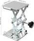 KEILEOHO 2 PCS Mini Lab Lift Stand Table, 6 x 6 Inches Stainless Steel Laboratory Scissor Stand, 10 KG Capacity