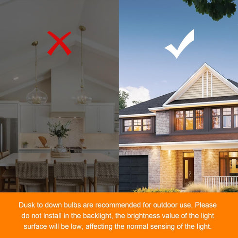 Bulbs Bulb, Bulb 60W 9W, 2700K,E26 4 Pack TJOY Dusk to Dawn Light Outdoor, Light Sensor LED Light Automatic on/Off