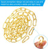 6 PATIKIL Feet Gold Finish Lighting Hanging Chain, Metal Looping Chain for Hanging Plant Pendant Chandelier Light