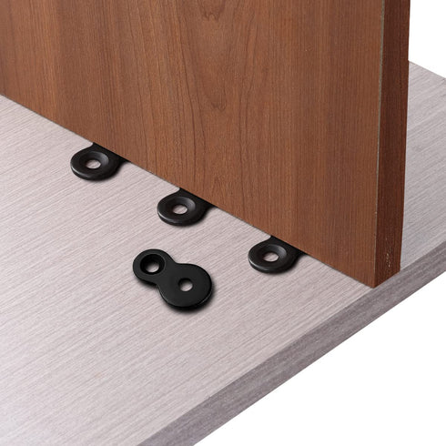 Figure 8 Fastener, Heavy Duty Table Top Fasteners, Desktop Clips Connector Bracket (Black) (20)