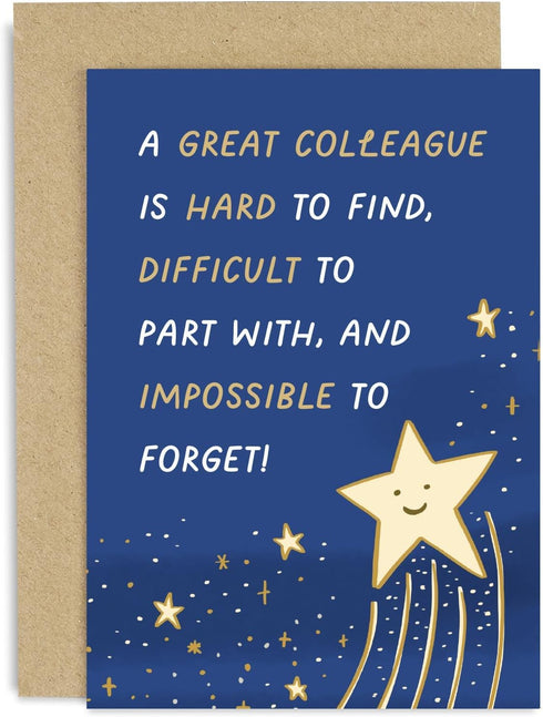 Old English Co. Cute Thank You Card for Men and Women -