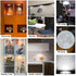 3D 001 5V Dimmable White/6000K) Single Under Cabinet LED Puck Lights Plug in, Printer LED Lamp Kit DIY USB Powered