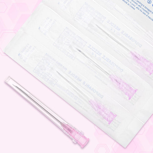 Nonlbzu 18Ga 1.5 Inch 18G 100 Luer Lock Needle with Cap - Disposable Needles for Precision Refilling of Glues, Inks