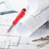 Outus Solid Carpenter Pencil for Construction, Long Nosed Deep Hole Mechanical Pencil Marker with Refills and Sharpener