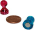 Bullseye Office Assorted Acrylic Push Pin Magnets, 24 Pack - Perfect for Refrigerator, Whiteboard, Office