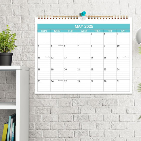 Calendar 2025-2026 Wall Calendar, Runs from Aug 2025 to Dec 2026, 17 Monthly Planner, 8.5 x 11 In