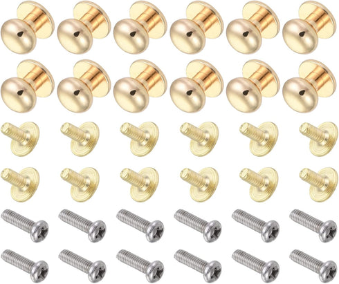 Mini Drawer Pulls, 12Pcs Zinc Alloy Round Knobs with Screws for Home Cabinet Handles