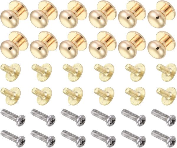 Mini Drawer Pulls, 12Pcs Zinc Alloy Round Knobs with Screws for Home Cabinet Handles