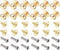 Mini Drawer Pulls, 12Pcs Zinc Alloy Round Knobs with Screws for Home Cabinet Handles