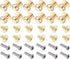 Mini Drawer Pulls, 12Pcs Zinc Alloy Round Knobs with Screws for Home Cabinet Handles