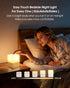 Dimmable/2600K Amber/2000mAh JJ&RY Cool Lift Touch Lamps for Nightstand, Cordless Warm Night Light for Baby