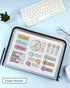 SKYDUE 7 Pocket Accordion File Organizer, Letter Size Expanding Folder with Front Pocket, Double Zipper