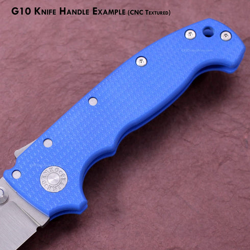 G10 Handle Making Sheet - Blue - 3 x 12 x .125 Inches - USA Made for Knife & Tool Handles, Gun Grips, Art Projects