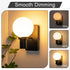 Dimmable (1 Pack) Rechargeable Battery Operated Wall Light with Remote Control, Wall Mount Light for Hallway Bedroom