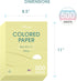 500-Sheets 8.5 11 1 Alitte Colored Paper - Yellow Paper, x Colored Printer Paper, Arts & Crafts, DIY Projects - School