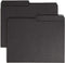 Smead Reversible File Folder, 1/2-Cut Printed Tab, Letter Size, Black, 100 per Box (10364)