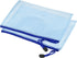 MECCANIXITY Mesh Zipper Bags, B6 Size Document Pockets, Bill Pouch Folders for Office and Home, Blue Pack of 6
