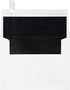 LUXPaper A2 Foil Lined Invitation Envelopes | Peel & Press | 4 3/8" x 5 3/4" | White w/Black LUX Lining | 70lb. Text | 50 Qty by LUXPaper