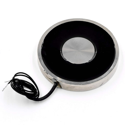 DC 24V 200N 44LB/20Kg Suction Holding Sucker, Round Electric Magnet Solenoid Lifting Cylinder