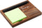 Team Sticky Note Holder - Wooden Notepad & Pen Holder, 6.5" x 4.7" Sticky Note Pad Holder Dispenser for Desk, Team