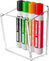 Acrylic Whiteboard Marker Holder, Magnetic or Adhesive Mount Marker Organizer for Fridge,