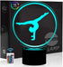 Comiwe Gymnastics Yoga 3D Illusion Night Light Toys,16 Colors Change Smart Touch &