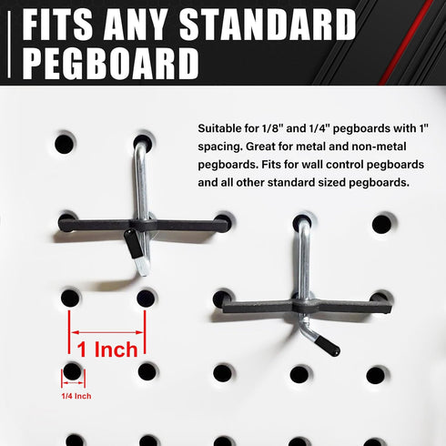 C&T 278 Piece Pegboard Hooks Assortment Kit, Organizer Set with Bins for Hanging Tools and Garage Organization