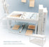 souG Desktop Storage Rack Organizer for Kitchen, Bathroom, Office, Double-Layer Cosmetic & Stationery Holder (White)