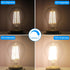 Energetic Dimmable LED Filament Light Bulbs, 8W, 60 Watt Equivalent, Warm White 3000K, A19, 6 Pack