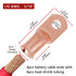 4pcs 1/0 AWG-5/16" Copper Battery Lugs, Heavy Duty Cable Ends with 3:1 Heat Shrink Tubing