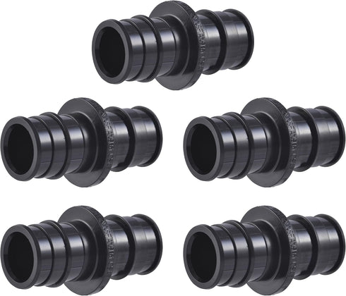 SharkBite 3/4 Inch Poly Expansion Coupling for PEX-A Pipe, Pack of 5 Plastic Plumbing Fittings
