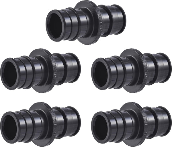 SharkBite 3/4 Inch Poly Expansion Coupling for PEX-A Pipe, Pack of 5 Plastic Plumbing Fittings