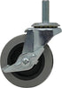 Shepherd Hardware 3259 2-1/2" Threaded Stem TPR Caster with Brake - 90-lb Load Capacity