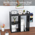 PAG Desktop Shelf Freestanding Bookshelf with Pencil Holder, Office Supplies Organizers and Accessories Storage Display