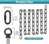 2 Pack 10 66 garini Feet Industrial Black Light Fixture Chain, Adjustable Metal Pendant Chandelier Chain Extension