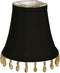 Royal Designs, Inc. CS-315B-BLK/WH Beaded Bell Chandelier Shade, 3 x 5 x