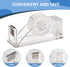 Transparent Acrylic Tape Dispenser, Non-Skid Tape Cutter Holder for Standard Tape Rolls, Clear Tapes, Desktop Tape