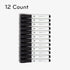 U Brands Fine Tip Dry Erase Markers, Low Odor Whiteboard Markers with Eraser, Black, Set of 12