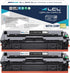 LCL Compatible Toner Cartridge Replacement for HP 201X CF400X Color Laserjet Pro MFP Series (Black, 2-Pack)