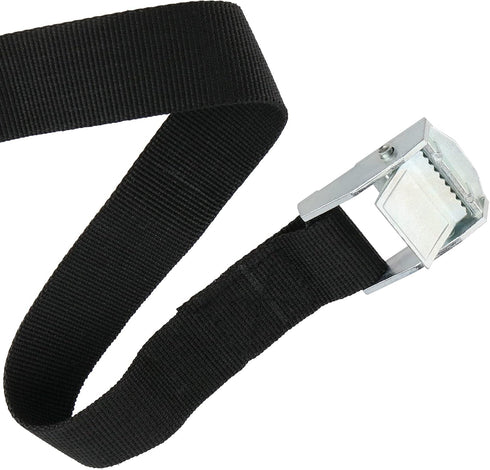 15 Pack 6.5Ft Adjustable Cam Buckle Lashing Straps, 1 Inch Nylon Packing Straps with Zinc Alloy Lock Buckle, Black