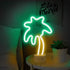 Lumoonosity Palm Tree Lights - Green & Yellow Palm Tree Neon Sign for Bedroom, Game Room - Battery/USB Powered Coconut