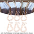 Pear Paper Clips 100pcs, Cute Rose Gold Fruit Design for Office School Paper Files