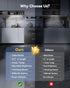 OTWKAY 14.5inch 3 2 Pack Dimmable Counter Closet Under Cabinet Lighting with Color Temps, Rechargeable Motion Sensor